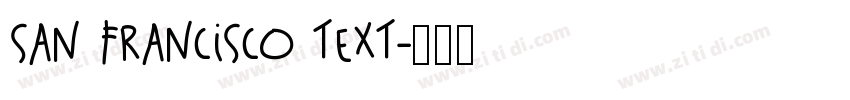 San Francisco Text字体转换